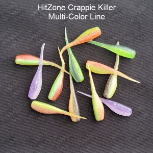 Crappie Killer multi color soft bait shad like softbaits.