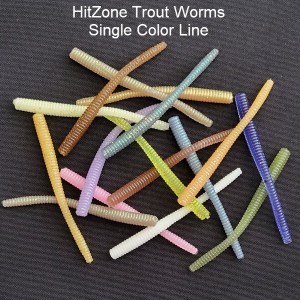 HitZone Trout Worms single color line.